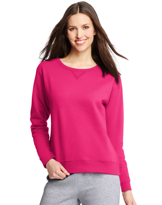 Hanes Women`s ComfortSoft EcoSmart Crewneck Sweatshirt