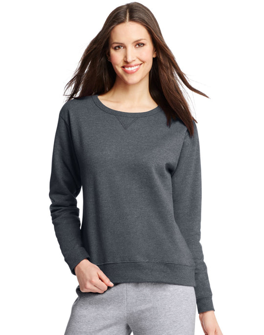 Hanes Women`s ComfortSoft EcoSmart Crewneck Sweatshirt
