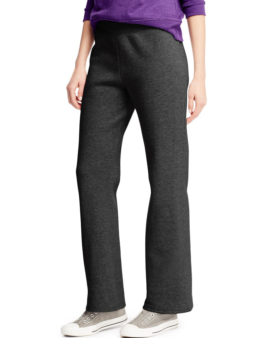 Hanes Women`s ComfortSoft EcoSmart Petite Open Leg Sweatpants