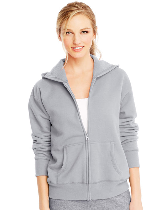 Hanes Women`s ComfortSoft EcoSmart Full-Zip Hoodie Sweatshirt