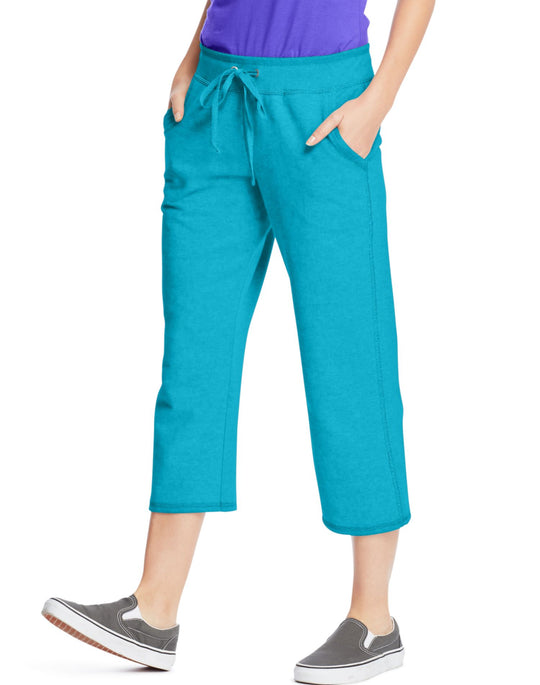 Hanes Women`s French Terry Pocket Capri