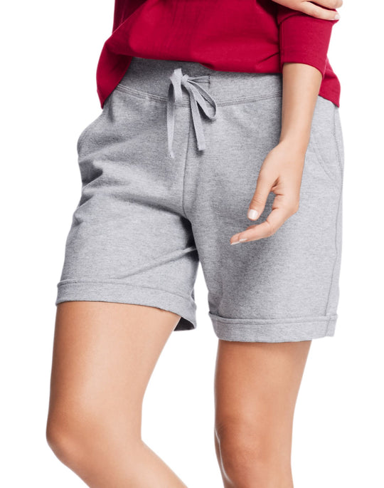 Hanes Women`s French Terry Bermuda Pocket Short