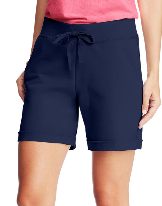 Hanes X-Temp Women`s French Terry Pocket Short