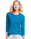 Hanes Women`s Long-Sleeve Crewneck T-Shirt