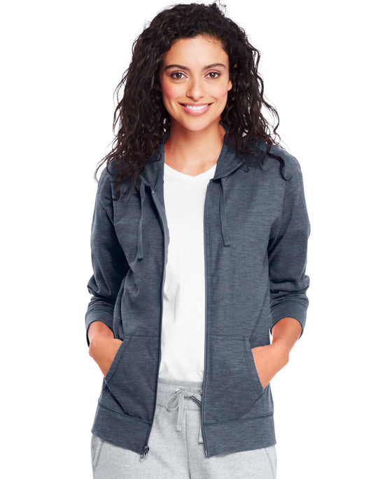 Hanes Women`s Slub Jersey Hoodie