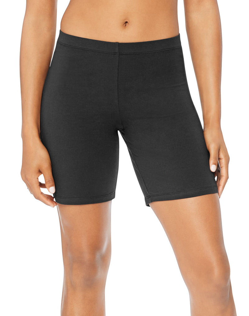 Hanes Women`s Stretch Jersey Bike Shorts