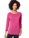Hanes Women`s Fashion Essentials Raglan Pocket Tee