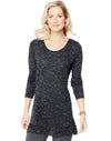Hanes Women`s Essentials Lightweight Space-Dye Vented Tunic