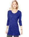 Hanes Women`s Essentials Lightweight Space-Dye Vented Tunic