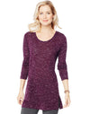 Hanes Women`s Essentials Lightweight Space-Dye Vented Tunic