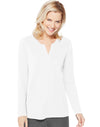 Hanes Women`s Essentials Lightweight Split Neck Tunic