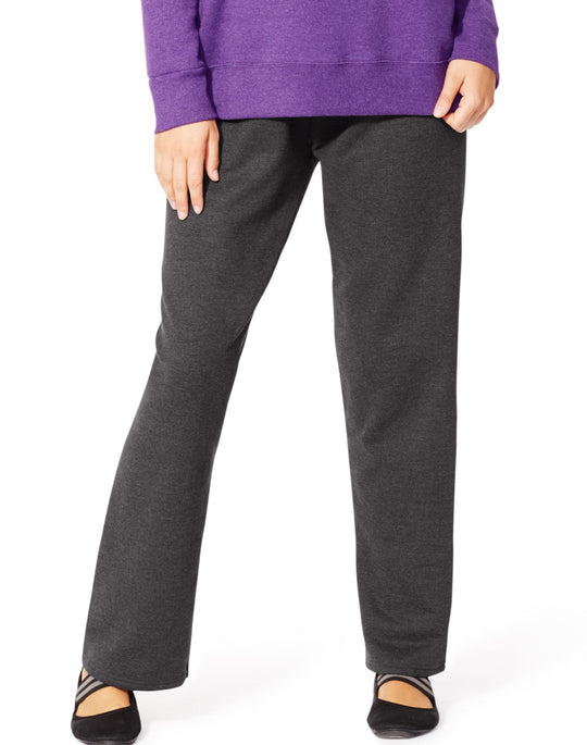 Just My Size Women`s ComfortSoft EcoSmart Fleece Open-Hem Sweatpants, Avg Length