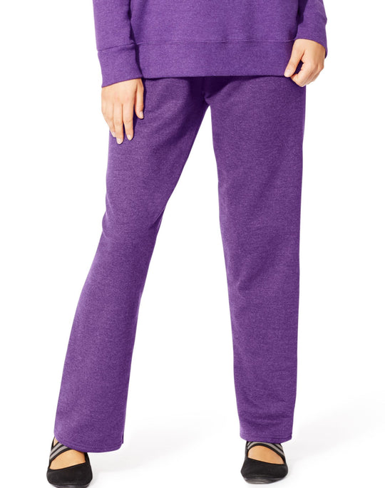 Just My Size Women`s ComfortSoft EcoSmart Fleece Open-Hem Sweatpants, Avg Length