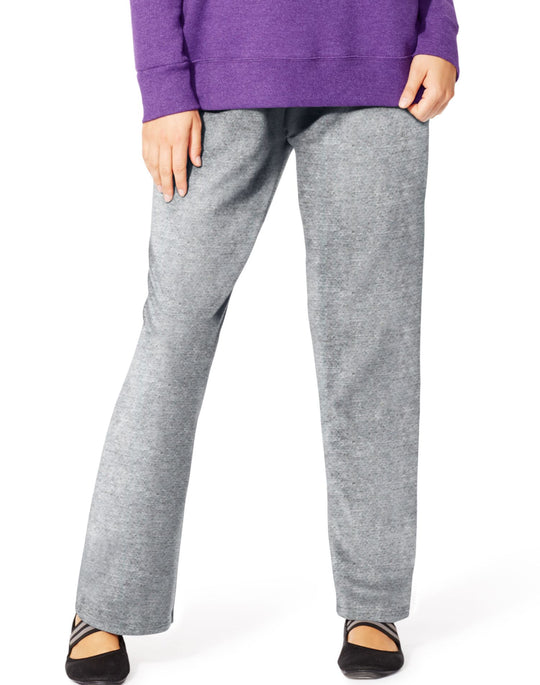 Just My Size Women`s EcoSmart Fleece Open-Hem Sweatpants, Petite Length