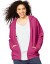 Just My Size Women`s ComfortSoft EcoSmart Fleece Full-Zip Hoodie