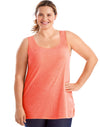 Just My Size Womens X-Temp Scoop-Neck Shirred Tank Top