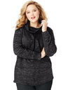 Just My Size Womens Essentials French Terry Cowl Neck Tunic