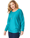 Just My Size Womens Fashion Essentials Shadow Stripe Tunic