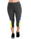 Just My Size Womens Active Blocked Capris