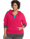 Just My Size Womens Active French Terry Zip Hoodie
