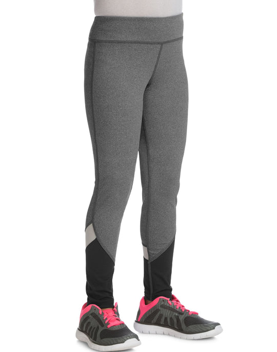Hanes Girls Sport Print Block Leggings