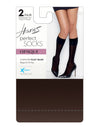 Hanes Womens Perfect X-Temp Opaque Trouser Socks 2-Pack