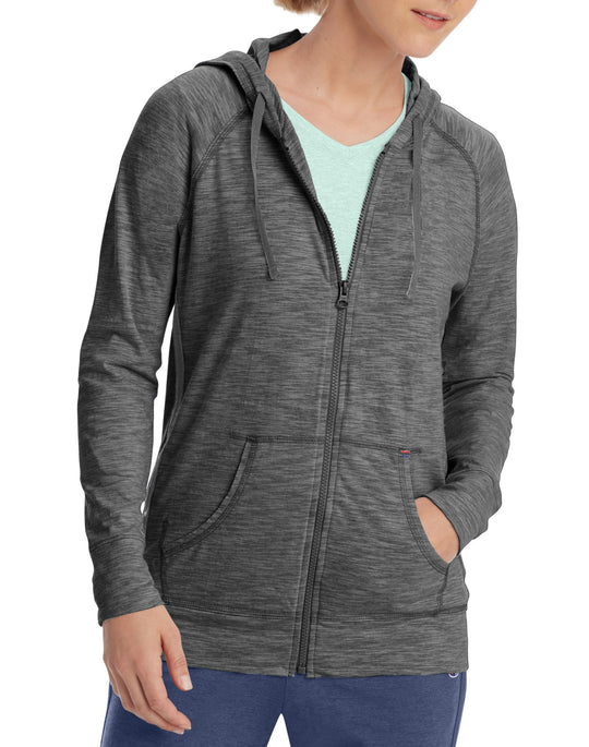 Champion Womens Heathered Jersey Jacket