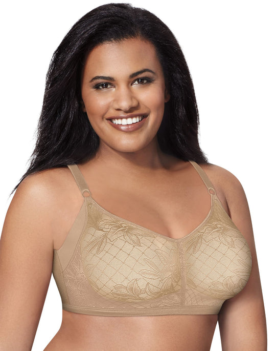 Just My Size Undercover Women`s Slimming Wirefree Bra with SlenderU Panels