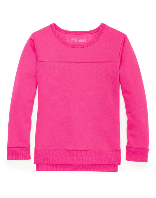 Hanes Girls High-Low Sweatshirt