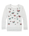 Hanes Girls High-Low Graphic Sweatshirt