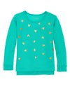 Hanes Girls High-Low Graphic Sweatshirt