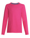 Hanes Girls` Long-Sleeve Crewneck T-Shirt