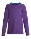 Hanes Girls` Long-Sleeve Crewneck T-Shirt