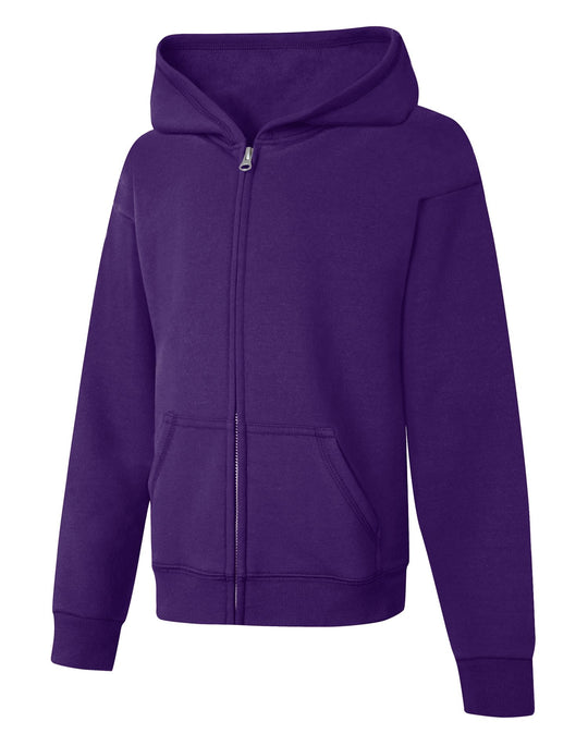 Hanes Girls` ComfortSoft EcoSmart Full-Zip Hoodie Sweatshirt
