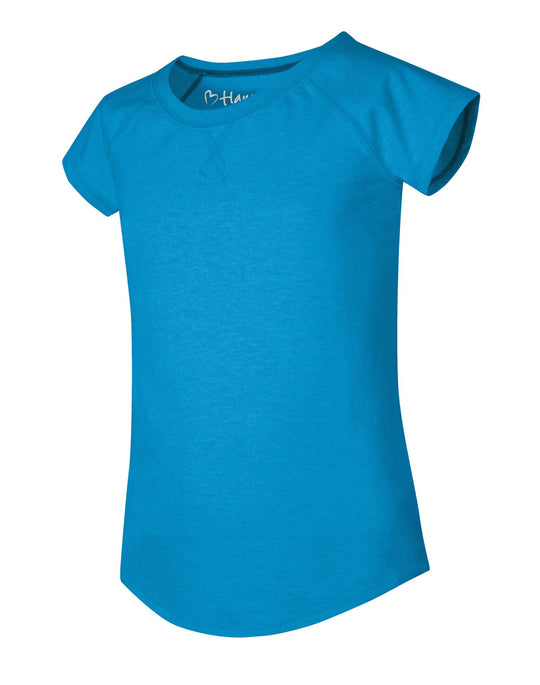 Hanes Girls` X-Temp V-Notch Tee