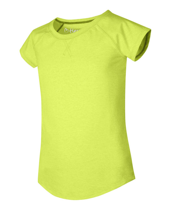 Hanes Girls` X-Temp V-Notch Tee