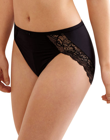Bali Womens Lace Desire Microfiber Hi-Cut Brief
