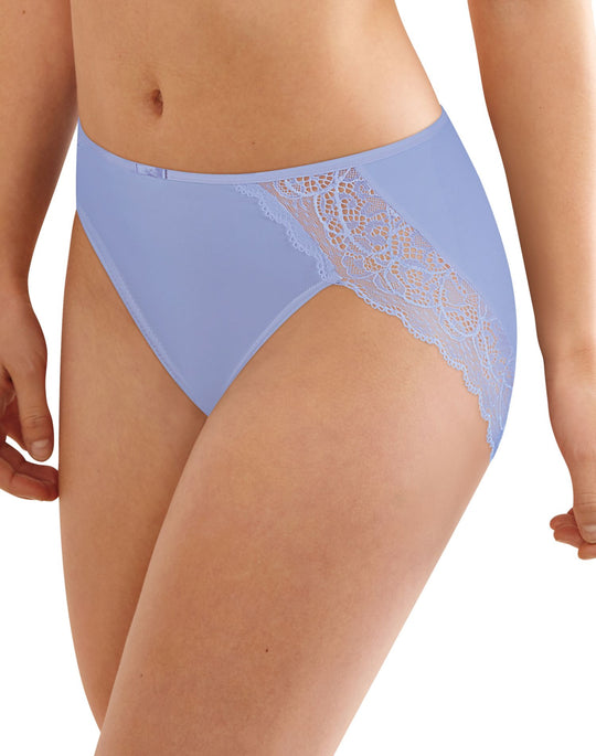 Bali Womens Lace Desire Microfiber Hi-Cut Brief