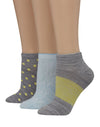 Hanes Womens Giftable 3-Pack Assorted Low Cut Socks