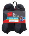 Hanes ComfortBlend Men`s 6-Pack Max Cushion Low Cut Sock