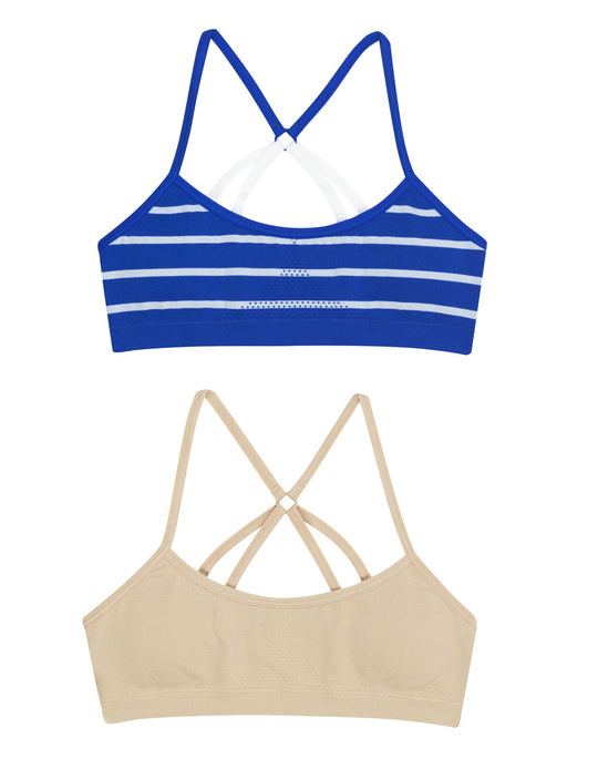 Hanes Girls 2-Pack Molded T-Back