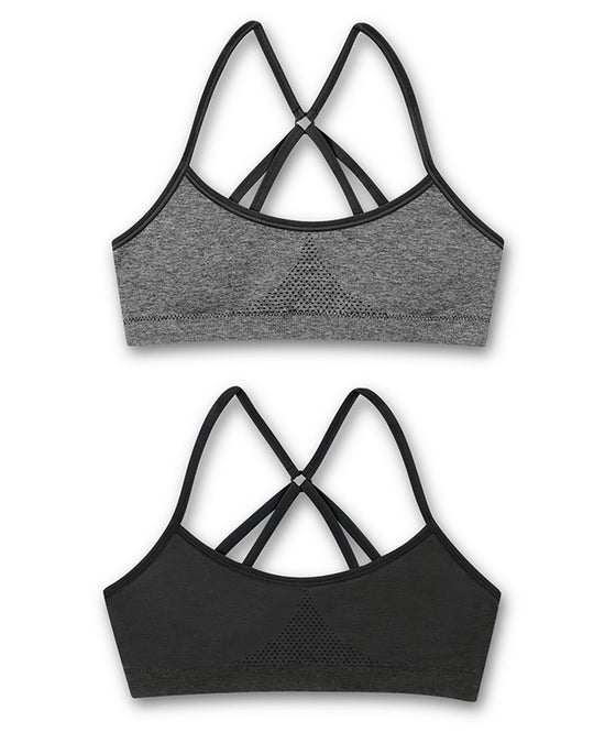 Hanes Girls 2-Pack Molded T-Back