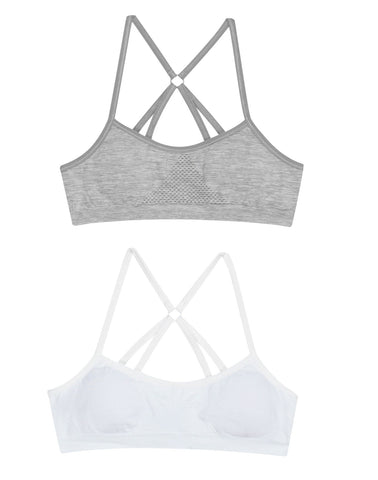 Hanes Girls 2-Pack Molded T-Back