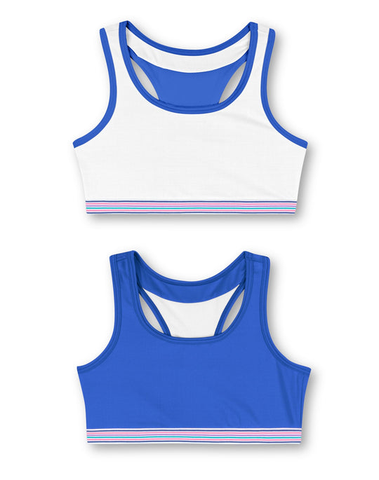 Hanes Girls ComfortFlex Fit Pullover Bra with Wide Racerback Straps 2-Pack