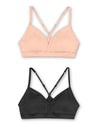 Hanes Girls ComfortFlex Fit Pullover Bra with Adjustable Racerback Straps 2-Pack