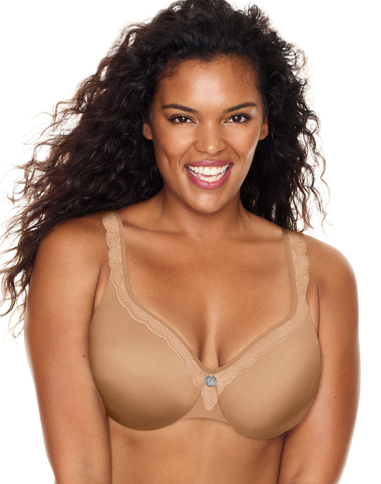 Just My Size Womens Modern Curvy Balconette Foam Underwire Bra