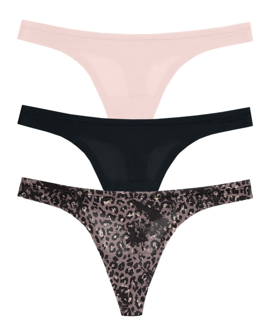 Maidenform Womens Comfort Devotion Sweet Nothings 3-Pack Thongs