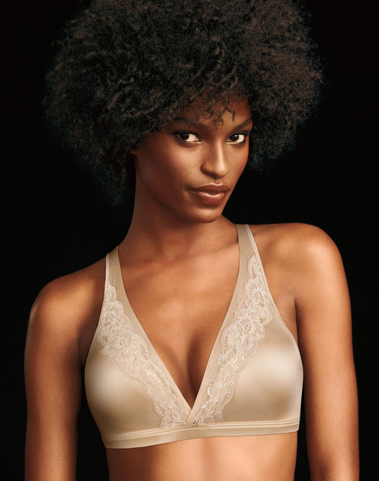 Maidenform® Fit to Flirt Women`s Wirefree Plunge Allover Lace Bra