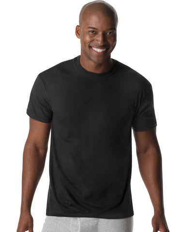 Hanes Mens Red Label X-Temp 6-Pack Dyed Crewneck Undershirts