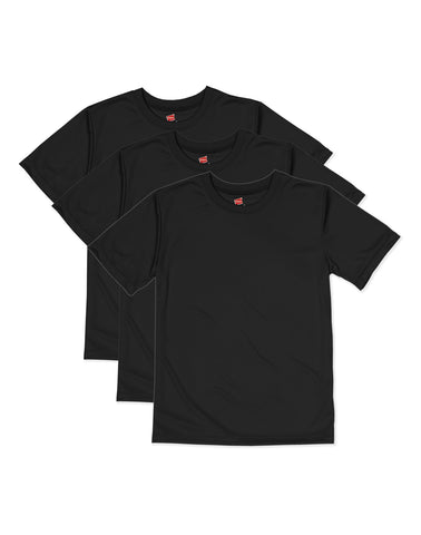 Hanes Boys CoolDri Short Sleeve Tee Value 3-Pack